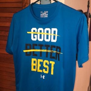 Youth EL loose blue under armor T-shirt